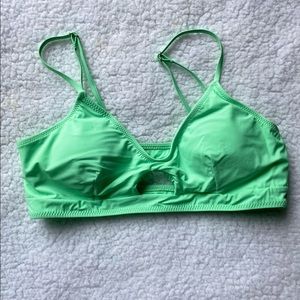 Cupshe Neon Green Bikini Top